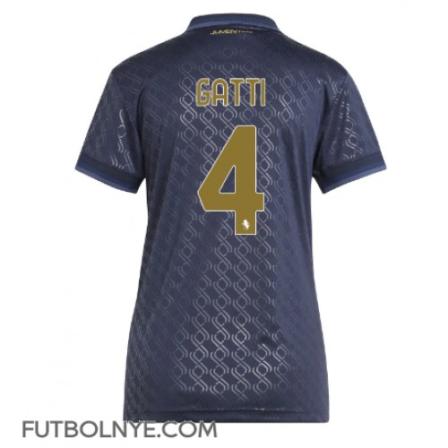 Camiseta Juventus Federico Gatti #4 Tercera Equipación para mujer 2024-25 manga corta